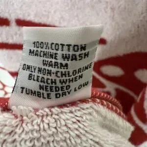 Bogey Boys Dice Beach Towel Red & White Striped 100% Cotton USA Made Retro