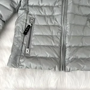 Bogner Kids Silver Down Ski Jacket with Hoodie (M)