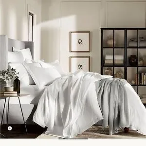 Boll And Branch Signature Hemmed Full/ Queen Duvet Cover NEW Organic Cotton