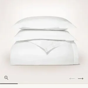 Boll And Branch Signature Hemmed Full/ Queen Duvet Cover NEW Organic Cotton