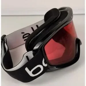 Bolle Ski Snowboard Goggles Red Lens Black Band Adjustable