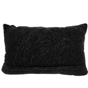 Boo Scary Trick Or Treat Black Pillow W/Beaded And Embroider Spider Design (NWT)