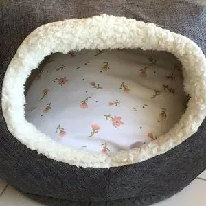 ‘Boots & Barkley’ Gray Pet Cave Bed