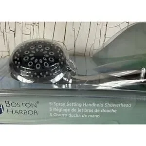 Boston Harbor 5 Spray Setting Handheld Showerhead Chrome NIB NOS