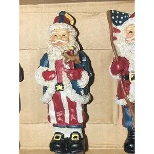 Boston Warehouse Christmas Patriotic Santa Dip Cheese Charcuterie Spreader Set