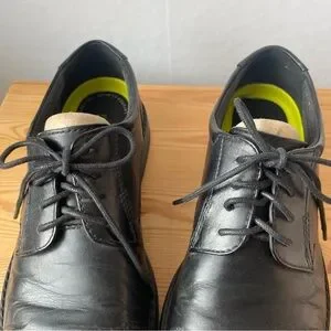 Bostonian Flexlite Cap Toe Oxford Lace Up Dress Shoe Black Lightweight Size 7.5