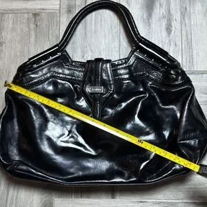 Botkier Ladies Black Double Handle Glossy Hobo Handbag