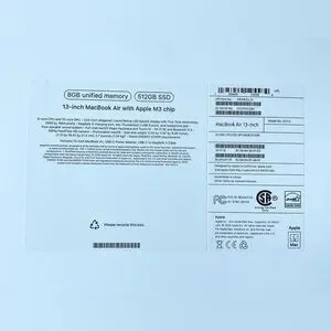 *BOX ONLY* Apple MacBook Air 13 Inch M3 Chip 2024 Silver EMPTY BOX