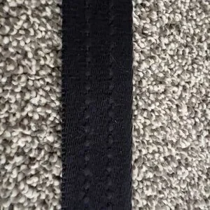 Boys Black Fabric Belt With Metal Buckle