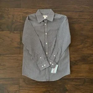 Boys Long Sleeve Button Down Shirt Size S