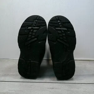 Boys Winter Snow Boots Black Size 2 Fleece Lined