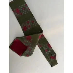 Brandini Le Collezioni Vintage Retro Silk Neck Tie Made In Italy 58'in Length