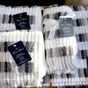 BROOKS BROTHERS Bath Towel Set NWT ✨ Gorgeous Quality Premium Turkish Towels