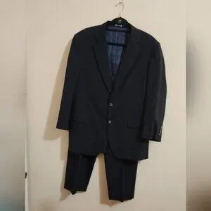 Brooks Brothers Brooksease Classic Fit 100% Wool Pinstripe Suit Set Size 42