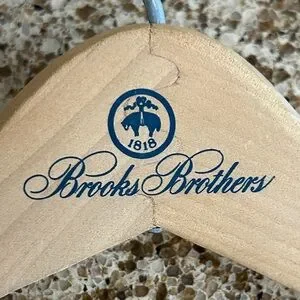 Brooks Brothers Light Tan Wooden Hangers