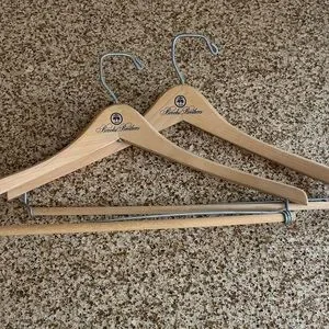Brooks Brothers Light Tan Wooden Hangers
