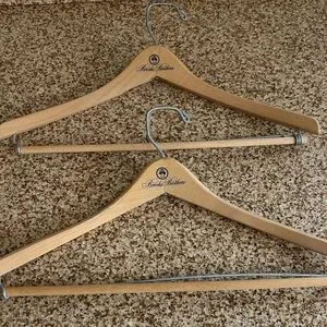 Brooks Brothers Light Tan Wooden Hangers
