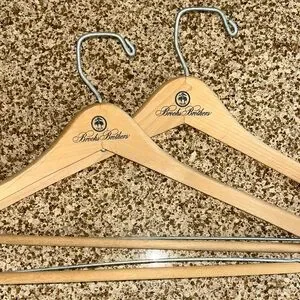 Brooks Brothers Light Tan Wooden Hangers