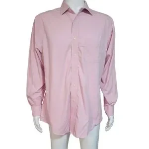 Brooks Brothers Long Sleeves Plaid Pink Button Up Shirt 16 34/35 Non-iron L