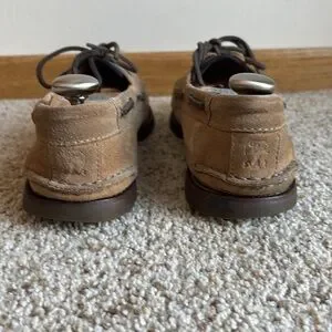 Brunello Cucinelli Men’s Brown Suede Moc Toe Boat Shoes Made In Italy US 9.5-10