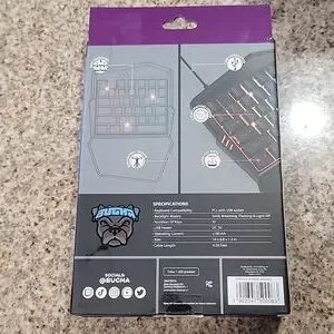 BUCHA One-Handed LED Gaming Keyboard
