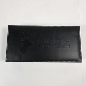 Buck Knives Collectible Felt Lined Presentation Box Only Black Leather