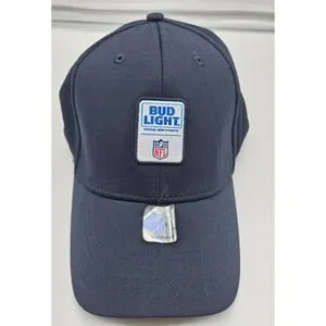 Bud Light NFL Navy Blue Baseball Cap Official Beer Sponsor Hat