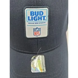 Bud Light NFL Navy Blue Baseball Cap Official Beer Sponsor Hat