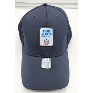 Bud Light NFL Navy Blue Baseball Cap Official Beer Sponsor Hat