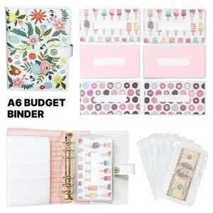 Budget Binder Cash Envelope System Money Binder A6 Cash Binder Tracking Sheet