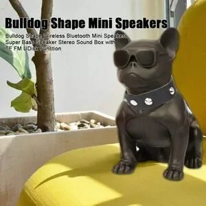 Bulldog Wireless Speaker With Microphone Black
