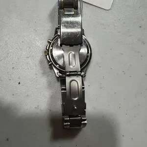 Bulova Chronograph White Dial Watch 2 Tone 45B17