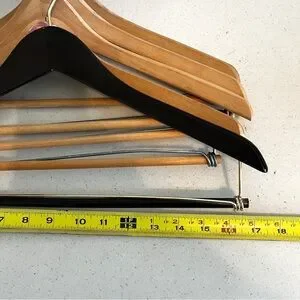 Bundle Of 5 Vintage Wishbone Wooden Suit Hangers