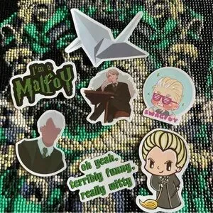 Bundle of 7 Draco Malfoy themed stickers