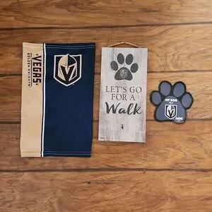 Bundle of Vegas Golden Knights gear for your pet