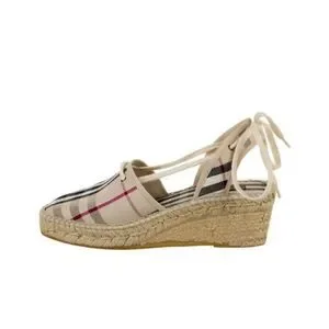 BURBERRYCanvas Plaid Print Espadrilles