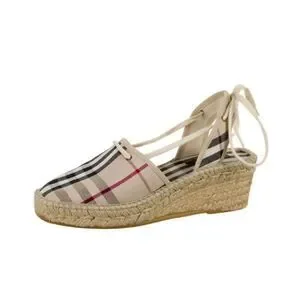 BURBERRYCanvas Plaid Print Espadrilles