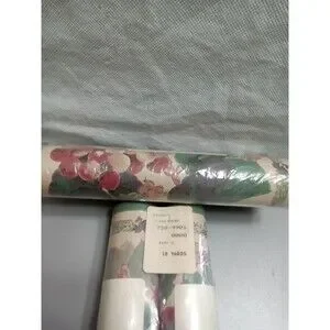 Burgundy Floral Border 10 Yards