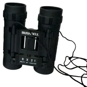 Bushnell Binoculars Compact 392 Ft At 1000 Yards 8 X 21 Black With Case READ