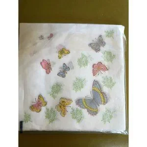 Butterfly Paper Napkins 20 Serviettes Crepe De Luxe Windsor Made In Denmark