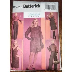 Butterick Pattern B5256 Life Wardrobe Dresses Coat Top Pants Size 14-22 UNCUT