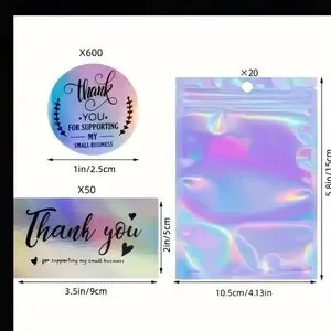 Buy It Now Price 670 Piece Holographic Thank You Bundle Set