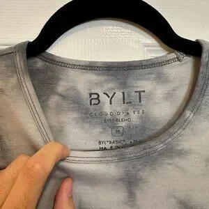 BYLT Premium Basics - Cloud Dye Gem Drop Cut Tee (Medium)