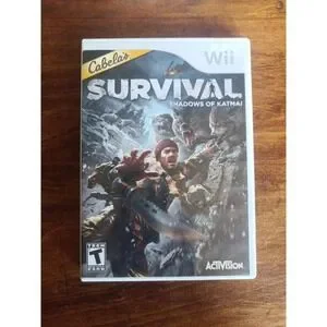 Cabelas Survival: Shadows of Katmai Wii Action/Adventure (Video Game) W Manual‎