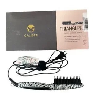 Calista Triangl Pro Heated Detailer Brush in River Blue NIB