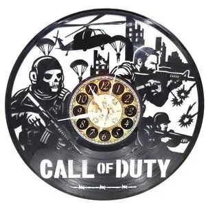 CALL OF DUTY vinyl record clock