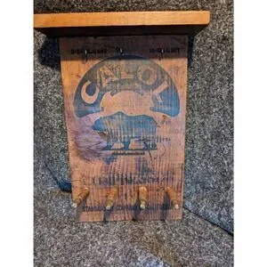 CALOL vintage Petroleum Advertising Repurposed Into Key Coat Rack. RARE