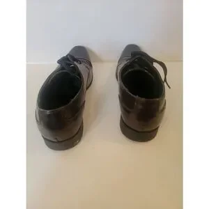 Calvin Klein Men's Brown Leather Lace Up Oxford Dress Shoes Size 8.5
