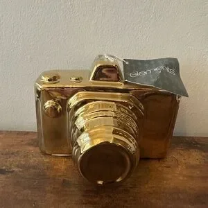 Camera Decor Gold Statement Piece For Your Home Shiny Gold Camera Decoration NWT