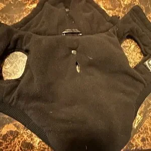 Canada Pooch Shiny Black Puffer Dog Coat - Size 12